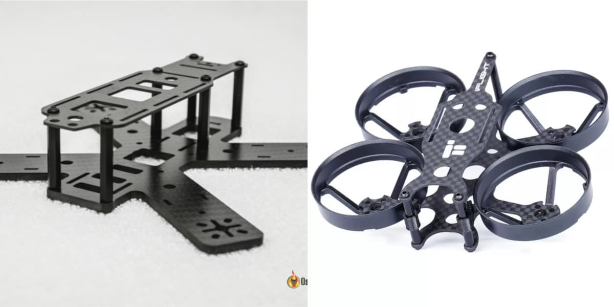 普通机架 (左) 与涵道机架 (右)